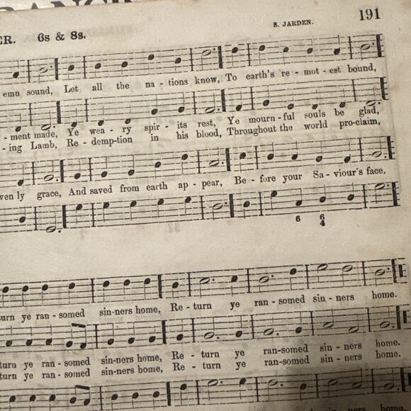 The Key Stone Collection Of Church Music - Hymns Psalms by A N Johnson HB 1857 - Picture 7 of 11